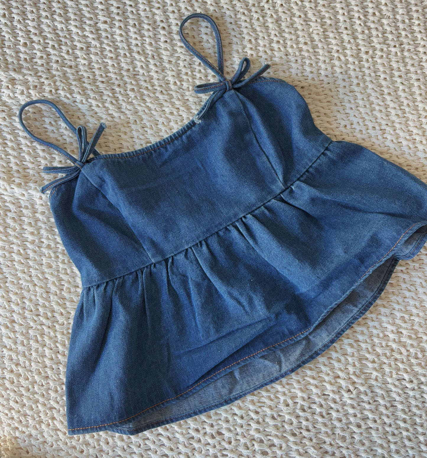 Moxie Denim Top