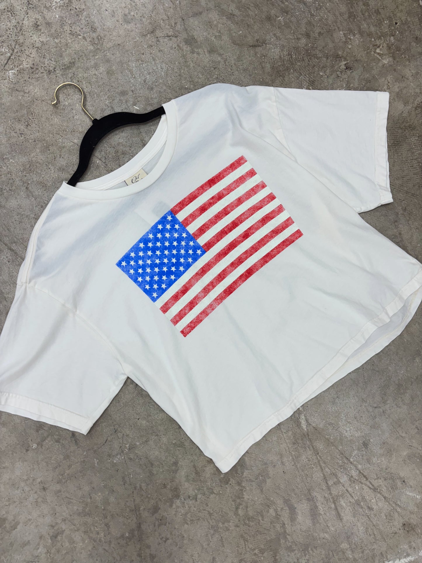 Americana Cropped Tee