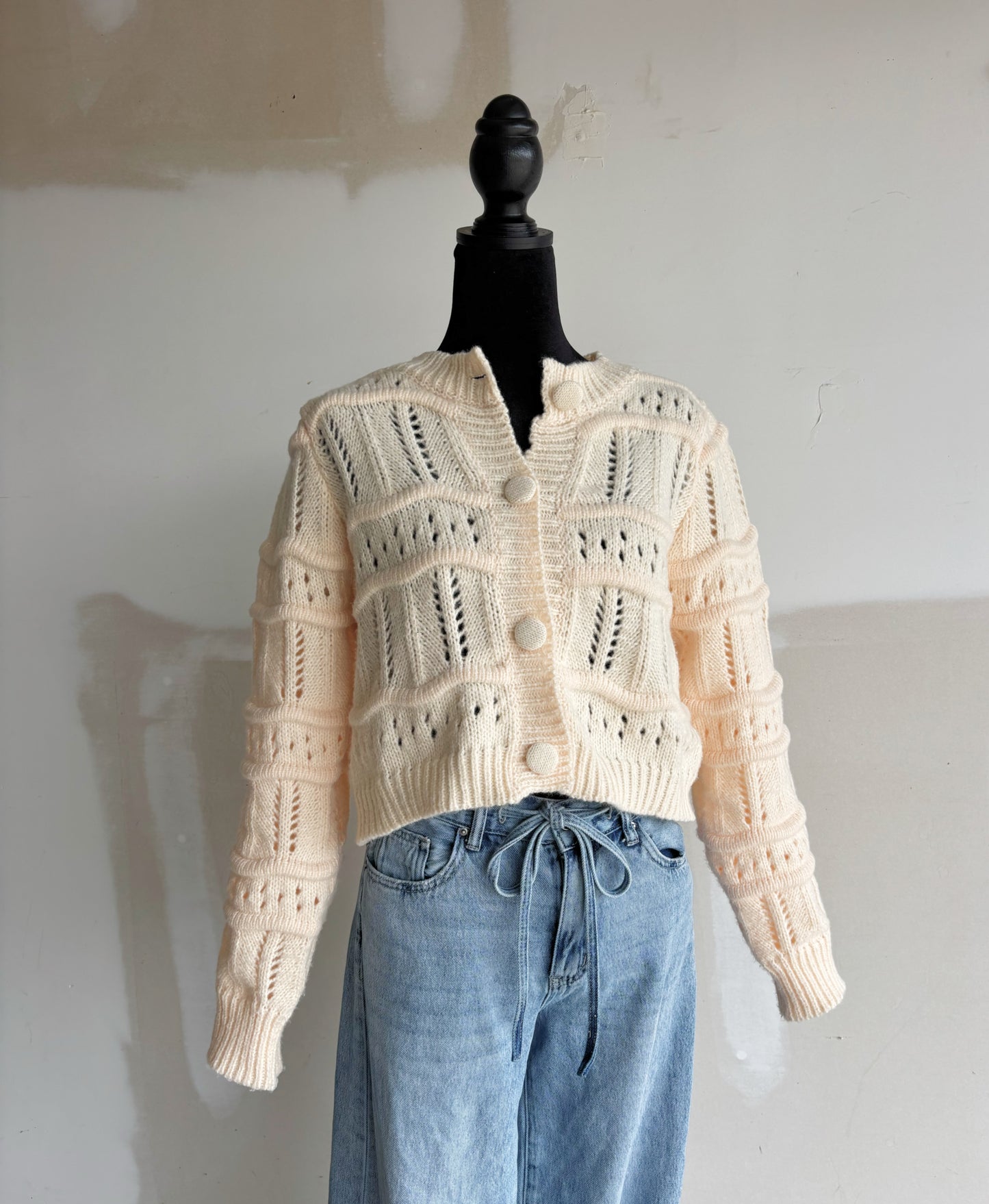 Winter Whites Knit Cardigan