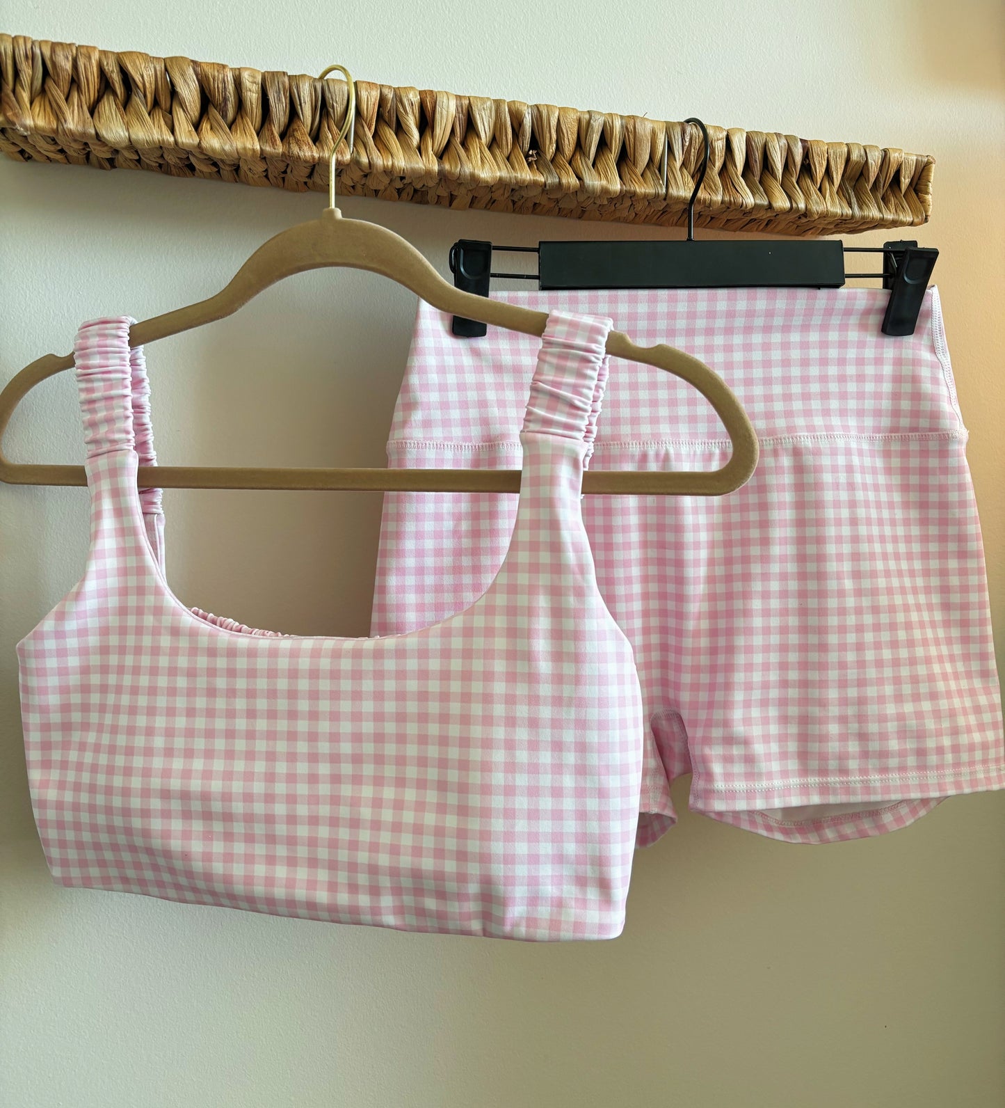 Polly Pink Gingham Set (BOTTOMS)