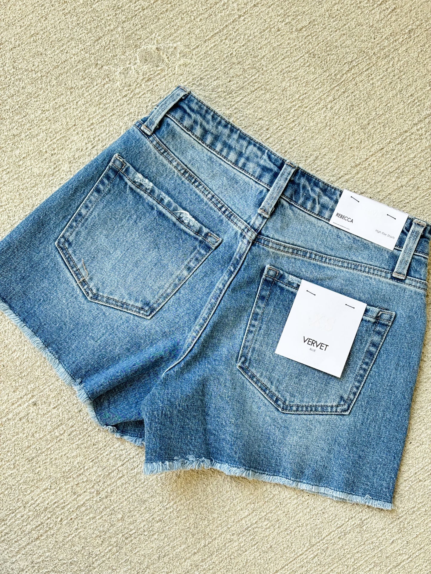 Heidi High Rise Denim Shorts