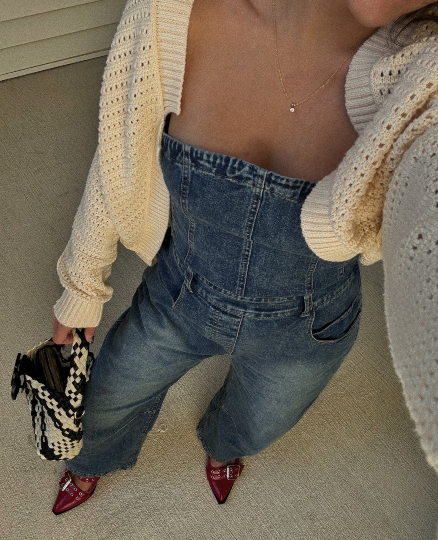 Lena Denim Barrel Leg Jumpsuit
