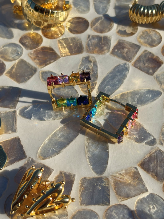 Polly Clicker Rainbow Hoops