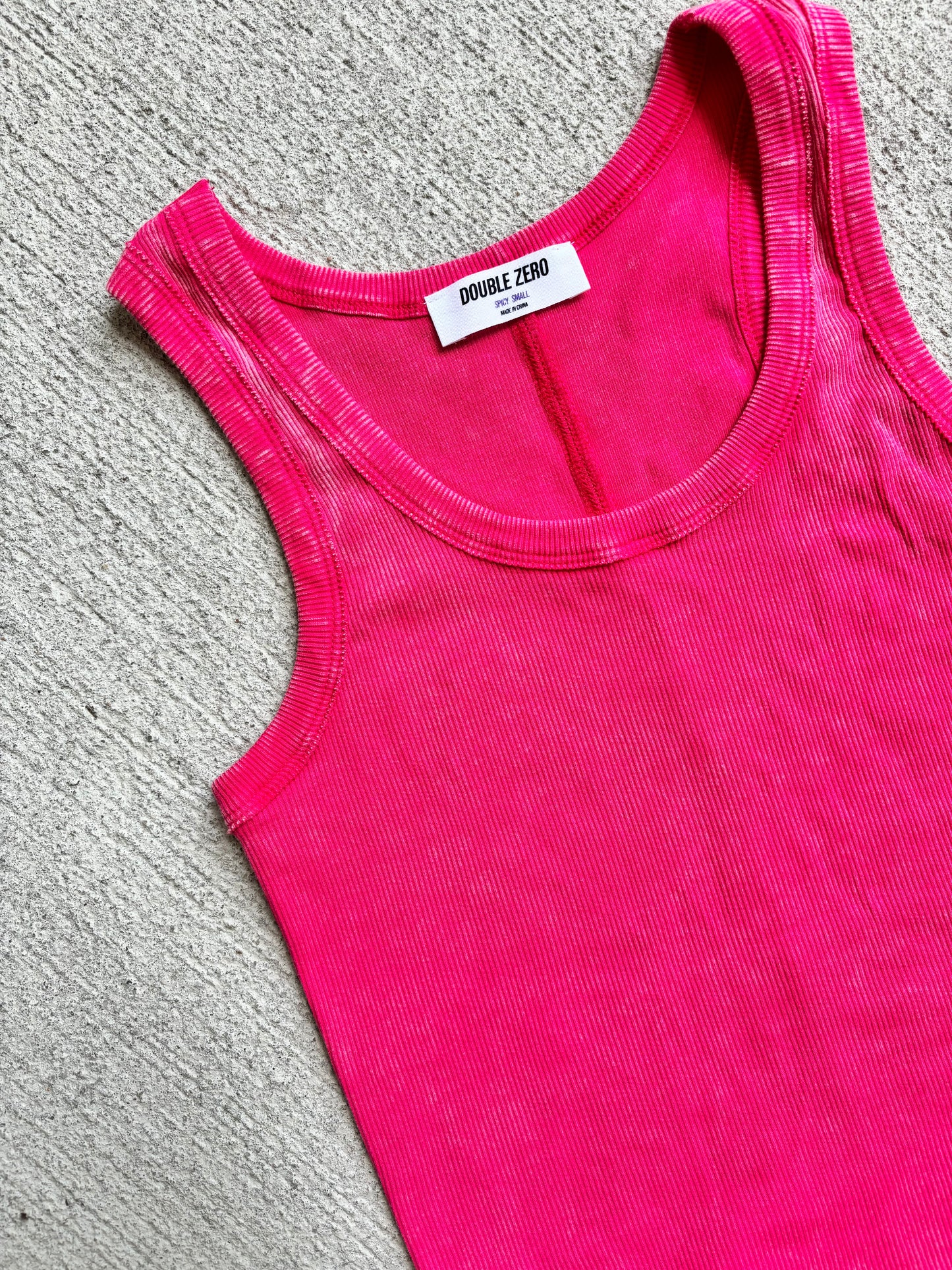 Summer Lovin’ Washed Ribbed Tank