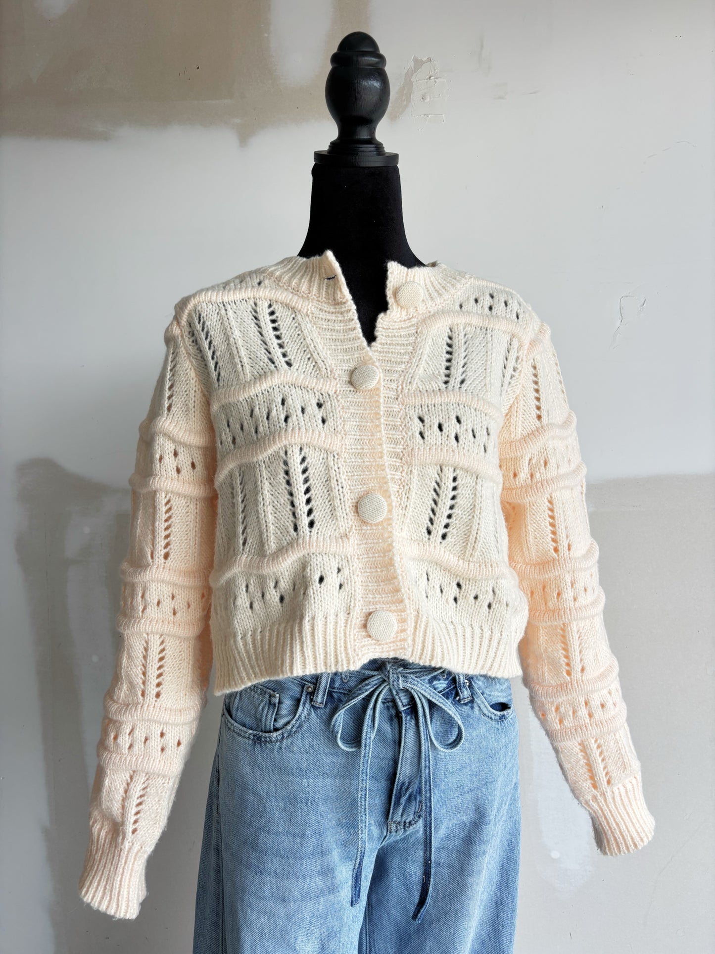 Winter Whites Knit Cardigan