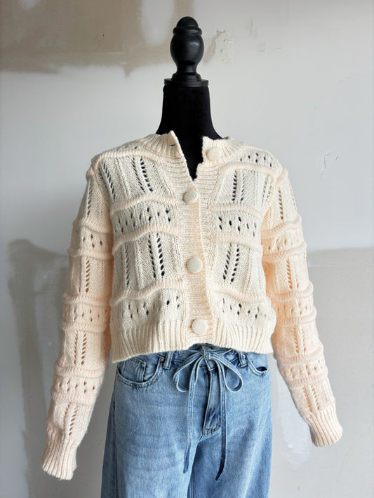 Winter Whites Knit Cardigan