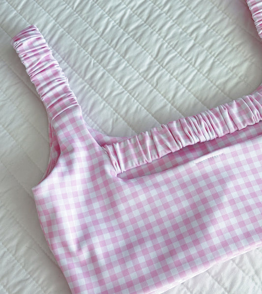 Polly Pink Gingham Set (TOP)