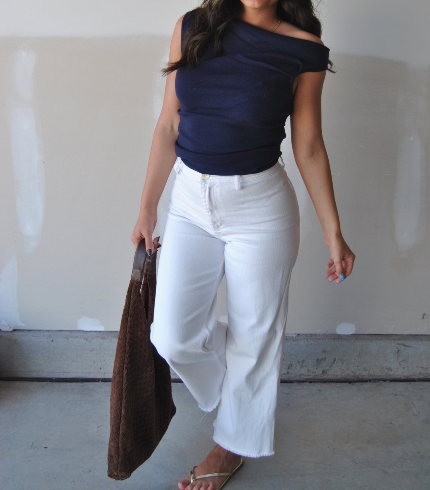 Mia Twist Knit (NAVY)