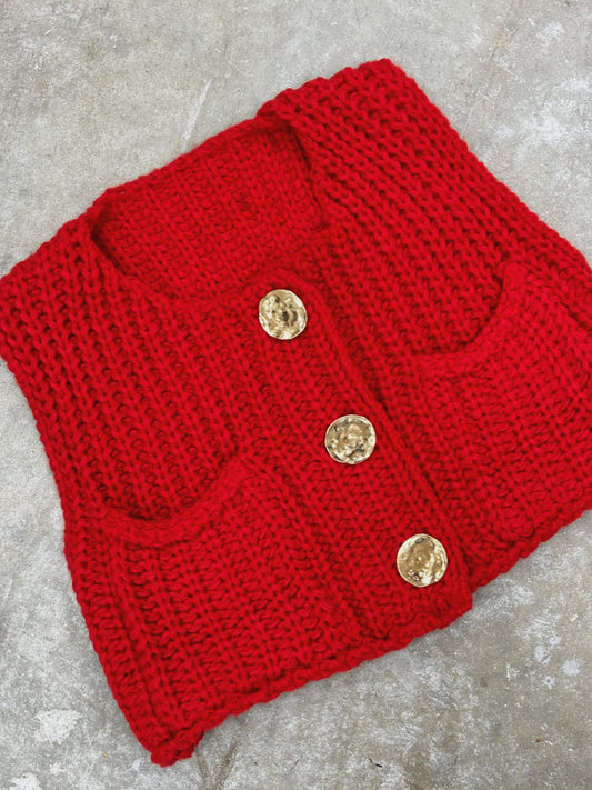 Ditto Knit Cherry Vest