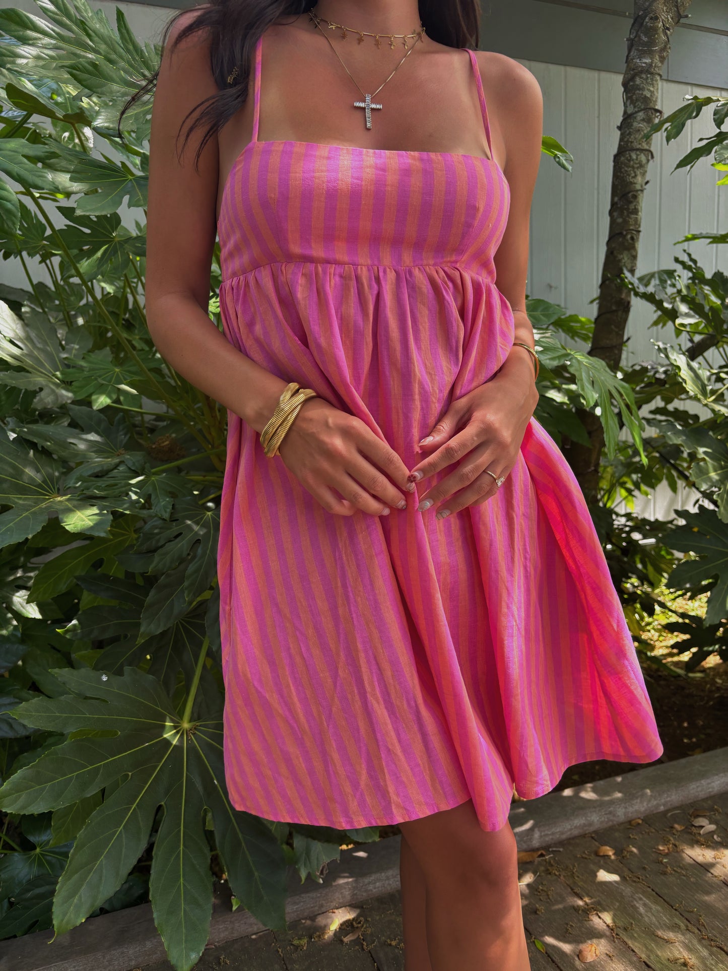 Rylan Linen Babydoll Dress