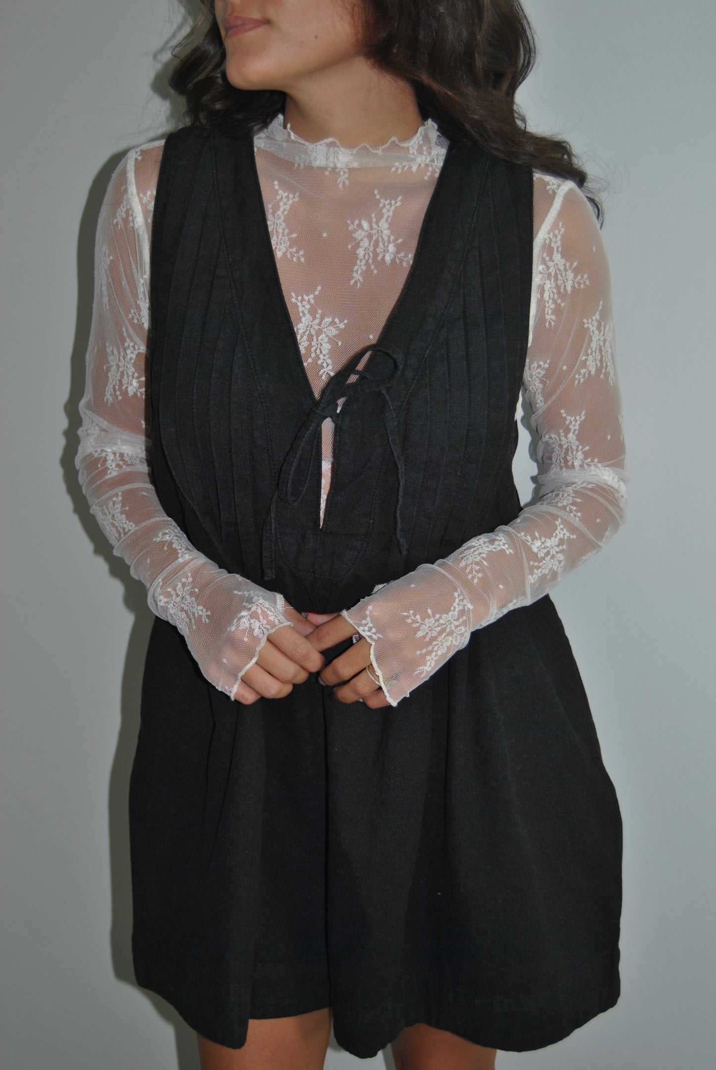 Nova Sheer Lace Top (WHITE)